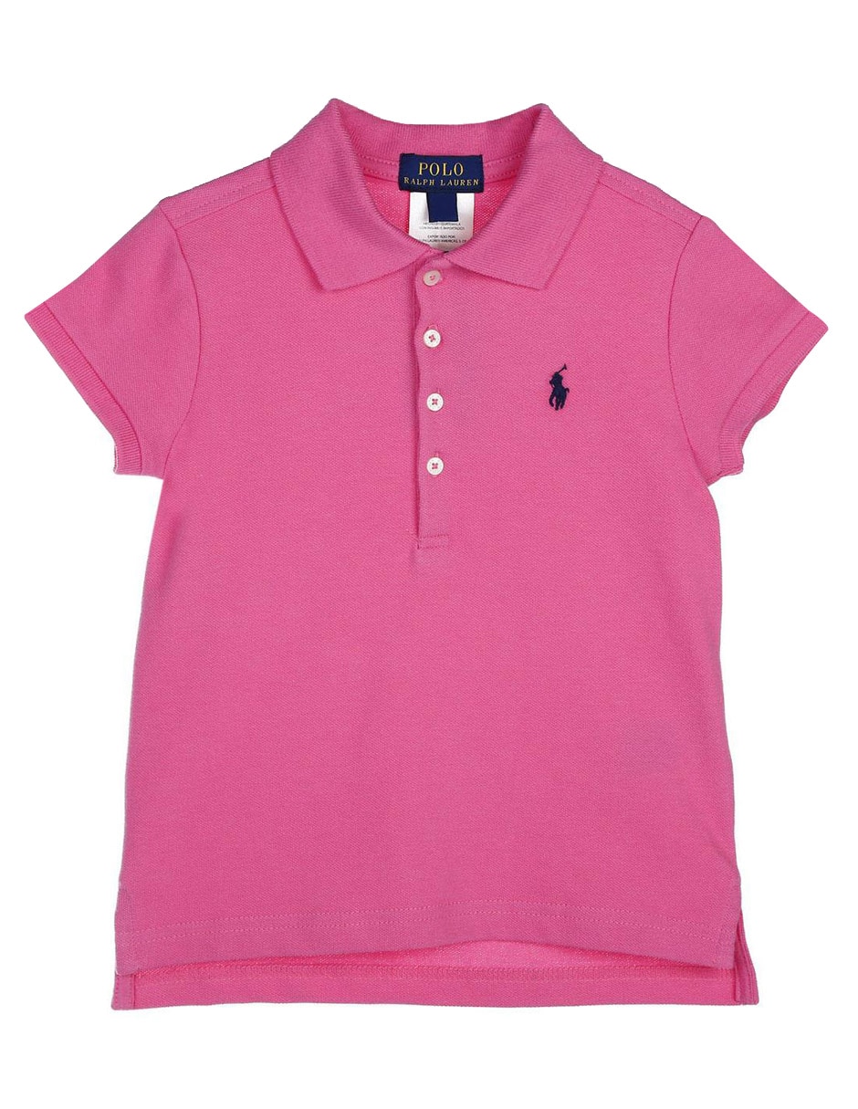 Playera polo de algodón para niña 1