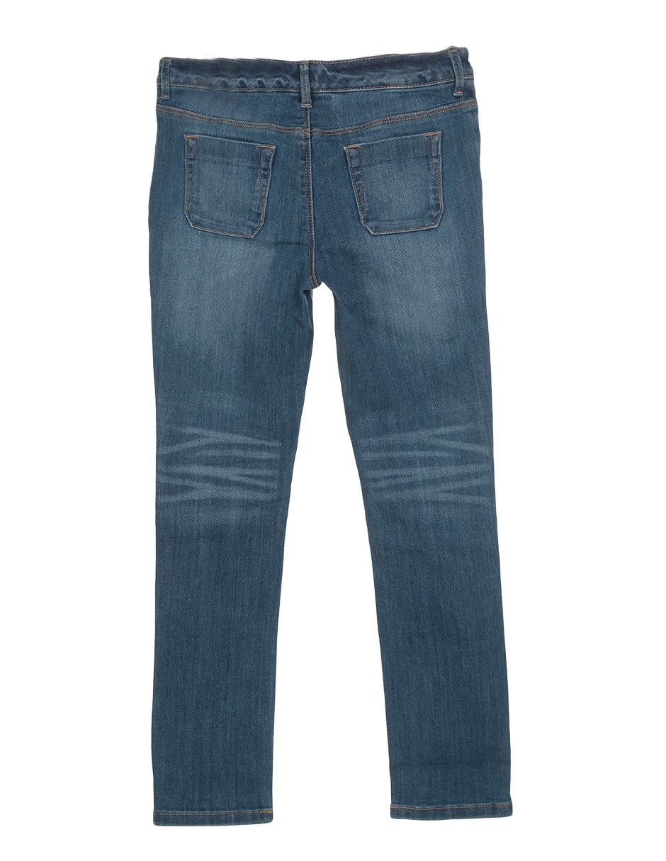 Jeans straight Hilfiger lavado claro para niña 2