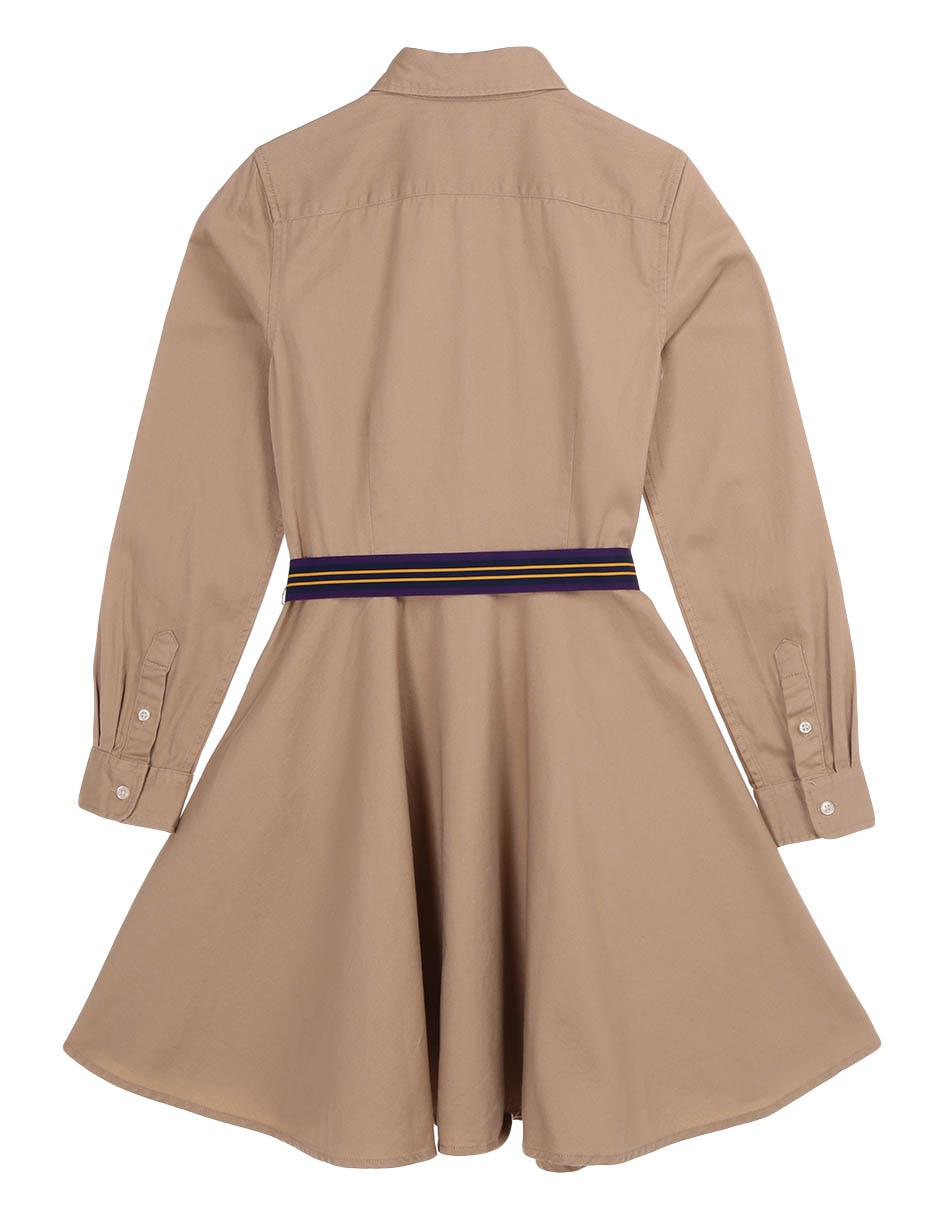 Vestido manga regular para niña