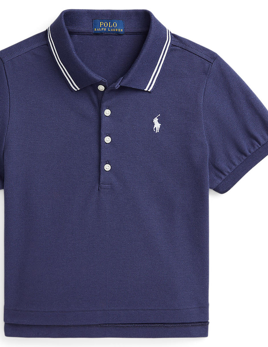 Playera tipo polo para niña 3