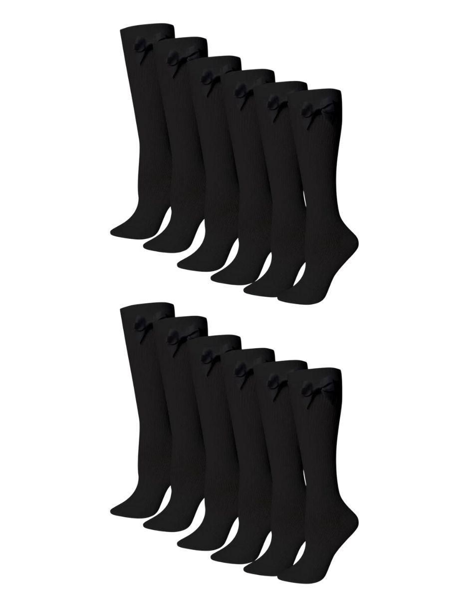Set calceta de poliéster para niña 6 pares