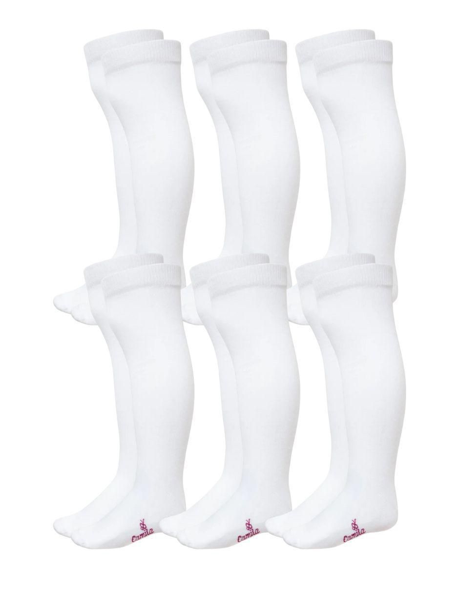 Set calceta de algodón para niña 6 pares