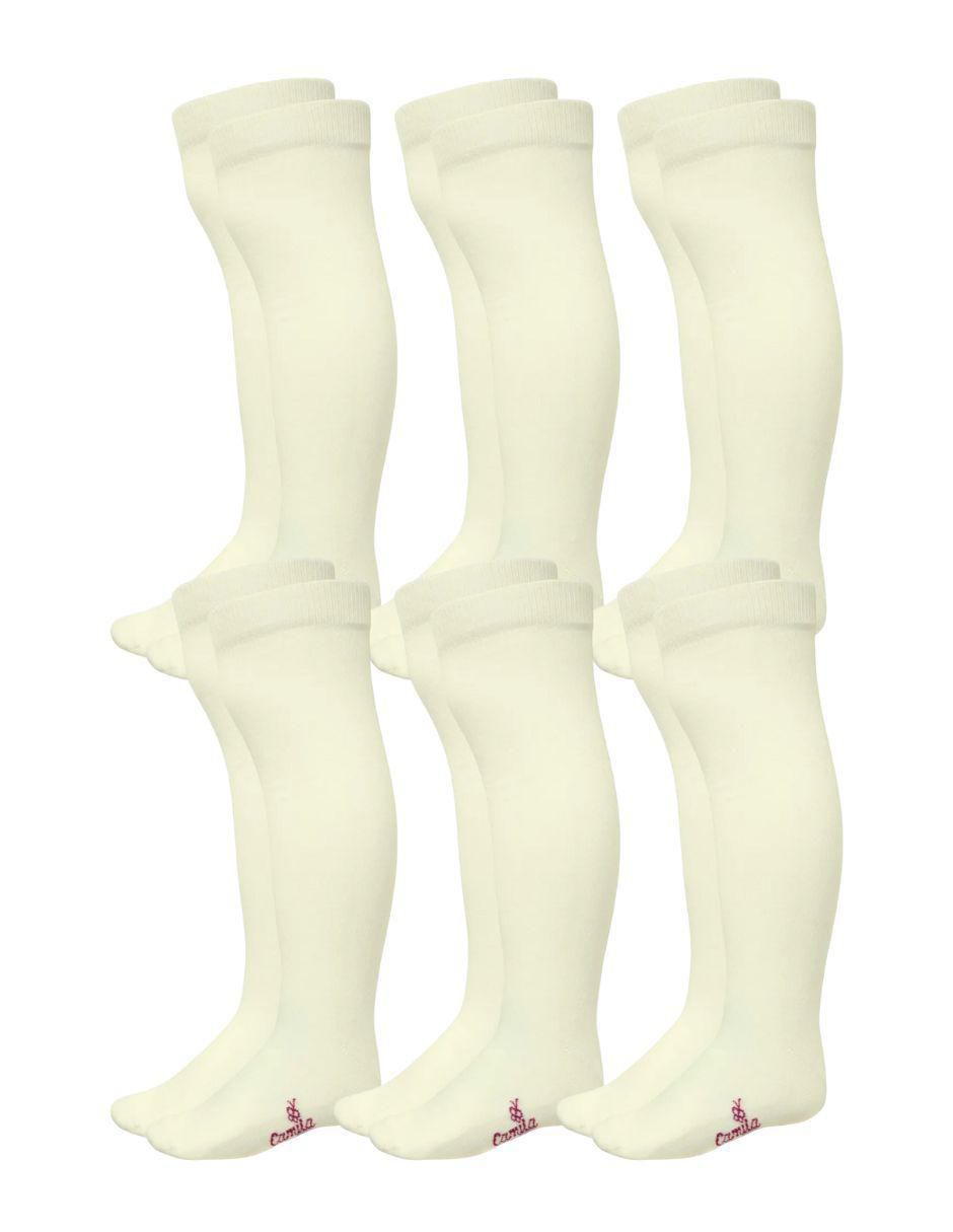 Set calceta de algodón para niña 6 pares
