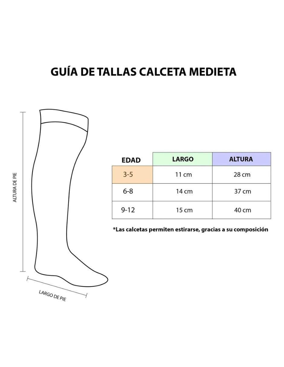 Set calceta para niña 3 pares 3