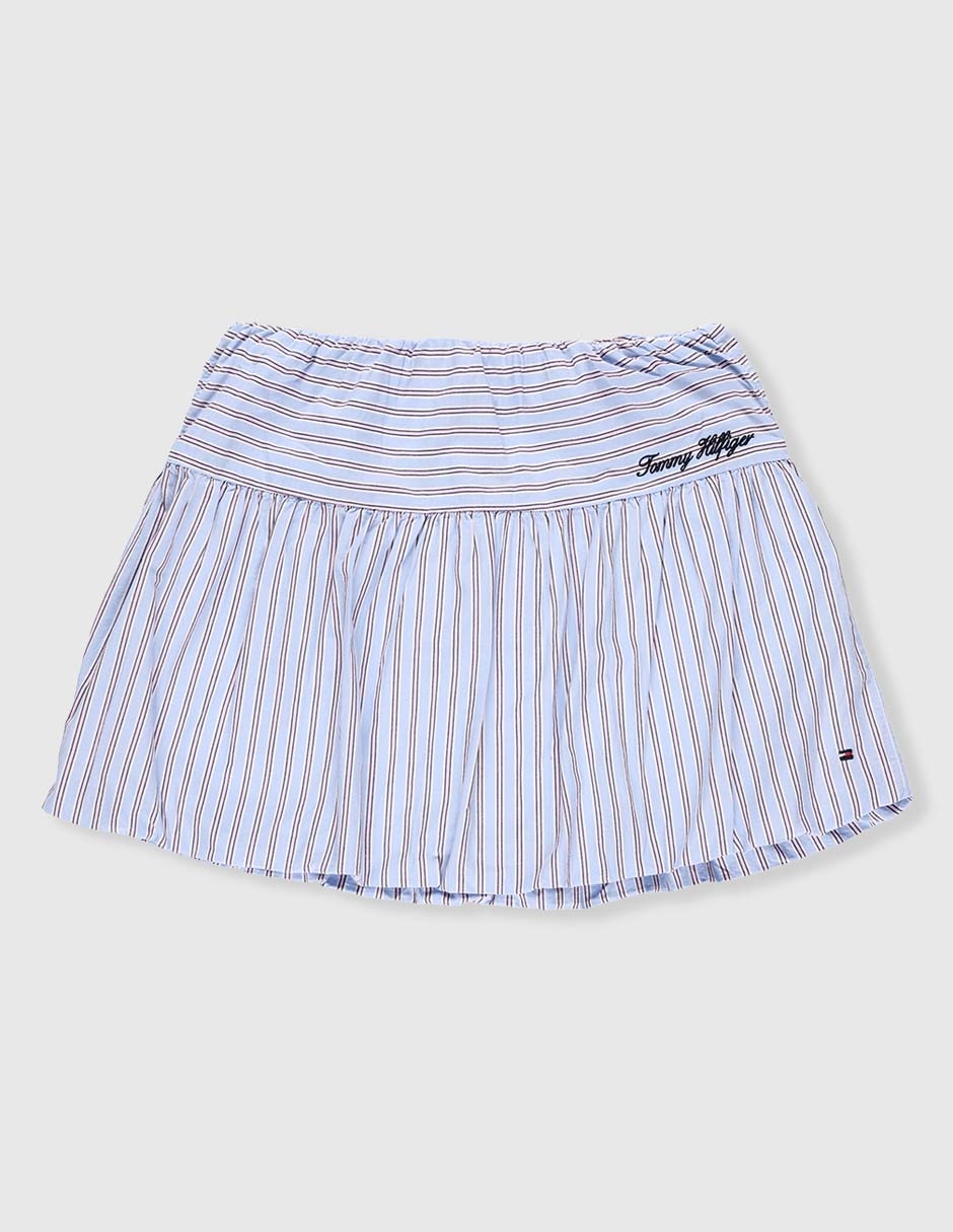 Falda Hilfiger de algodón para niña