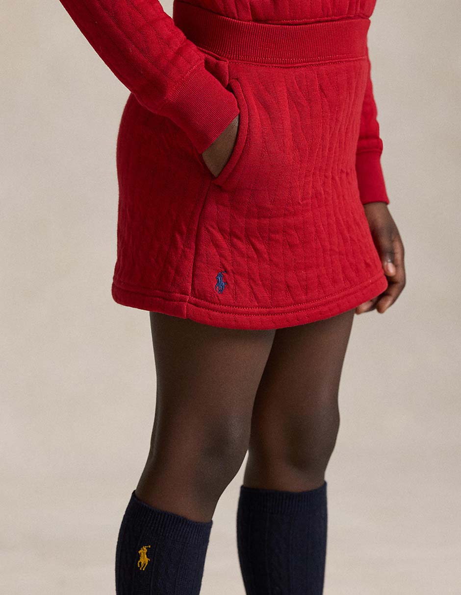 Falda Polo de algodón para niña