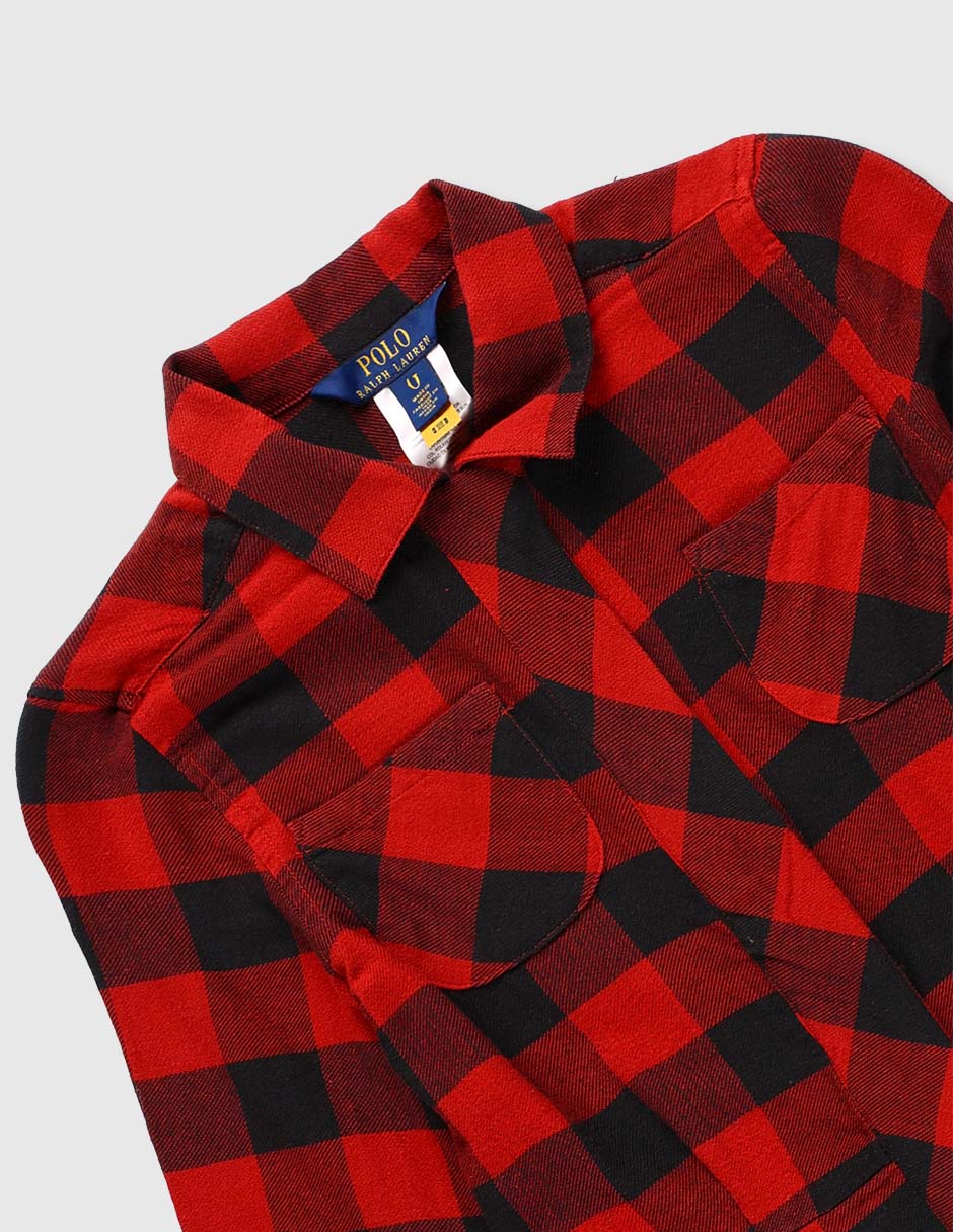 Vestido Polo manga con puño para niña