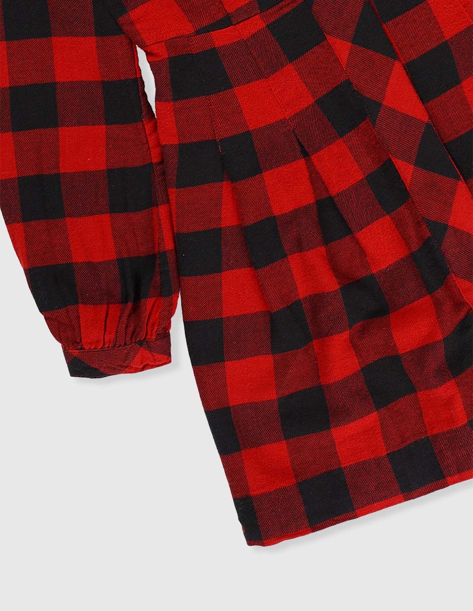 Vestido Polo manga con puño para niña