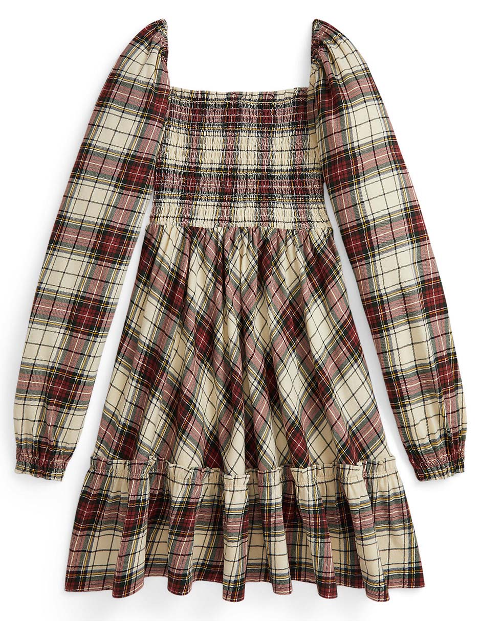 Vestido Polo manga regular para niña