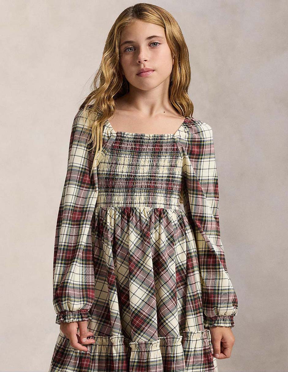 Vestido Polo manga regular para niña 3