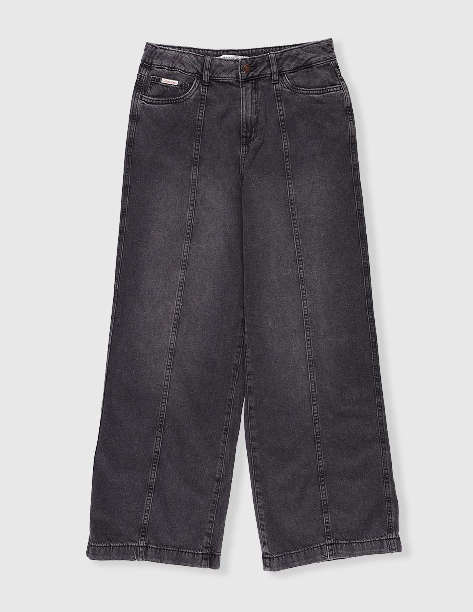 Jeans amplio Calvin Klein lavado desgastado para niña