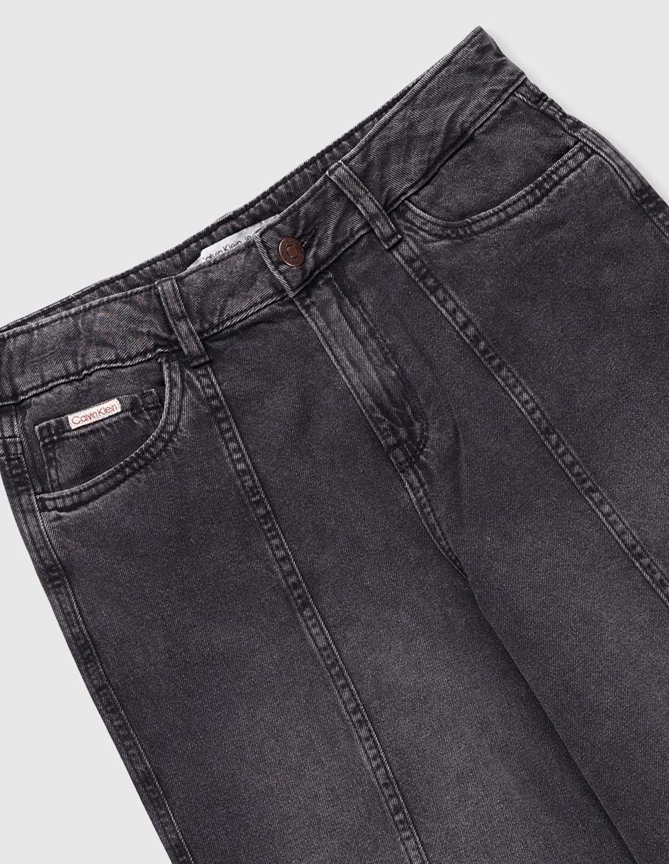 Jeans amplio Calvin Klein lavado desgastado para niña