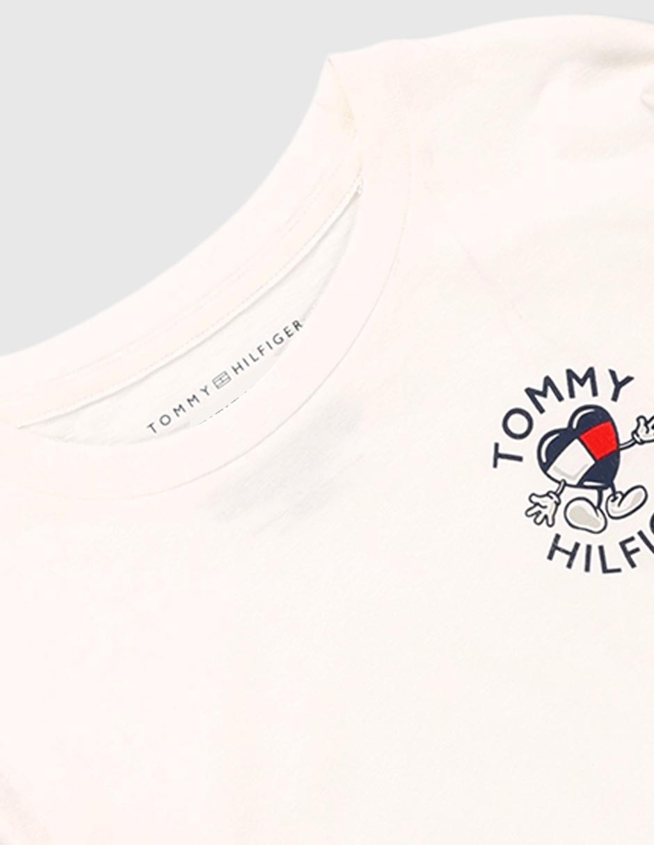 Playera Tommy Hilfiger manga larga para niña