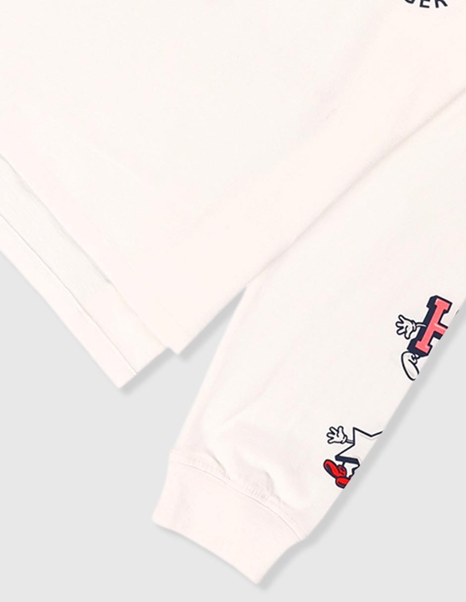 Playera Tommy Hilfiger manga larga para niña