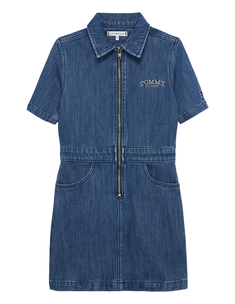 Vestido Hilfiger manga regular para niña