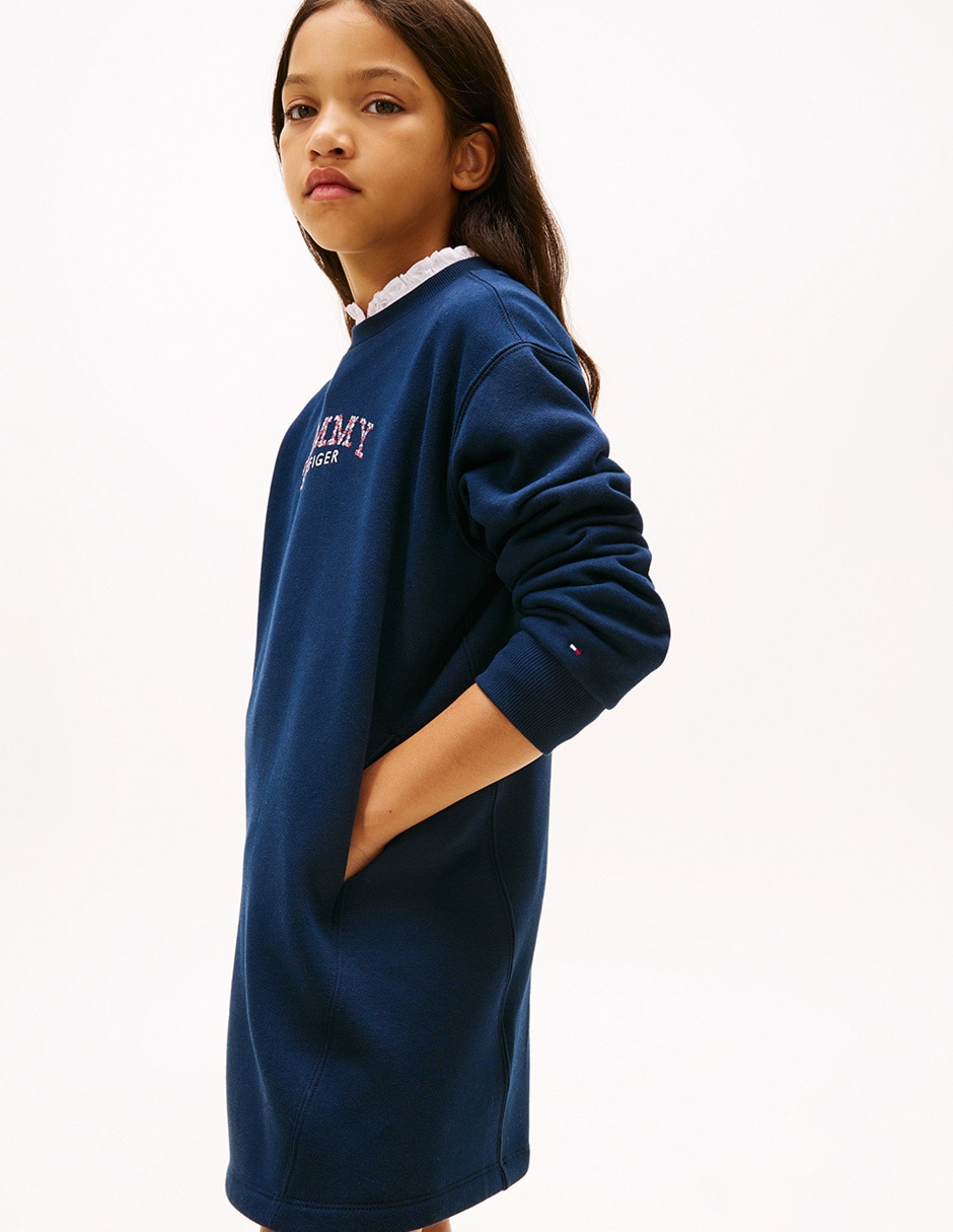 Vestido Hilfiger manga regular para niña 4
