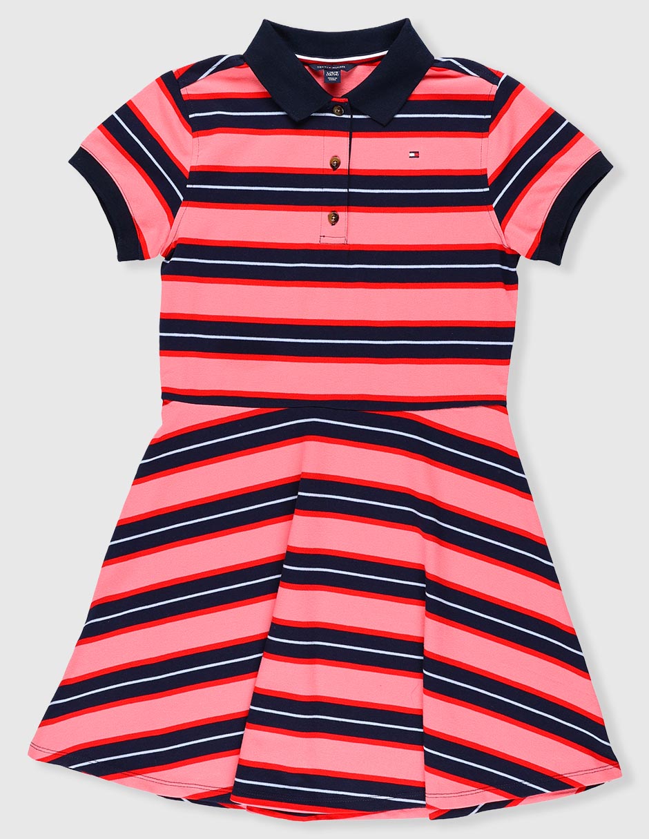 Vestido Tommy Hilfiger manga regular para niña