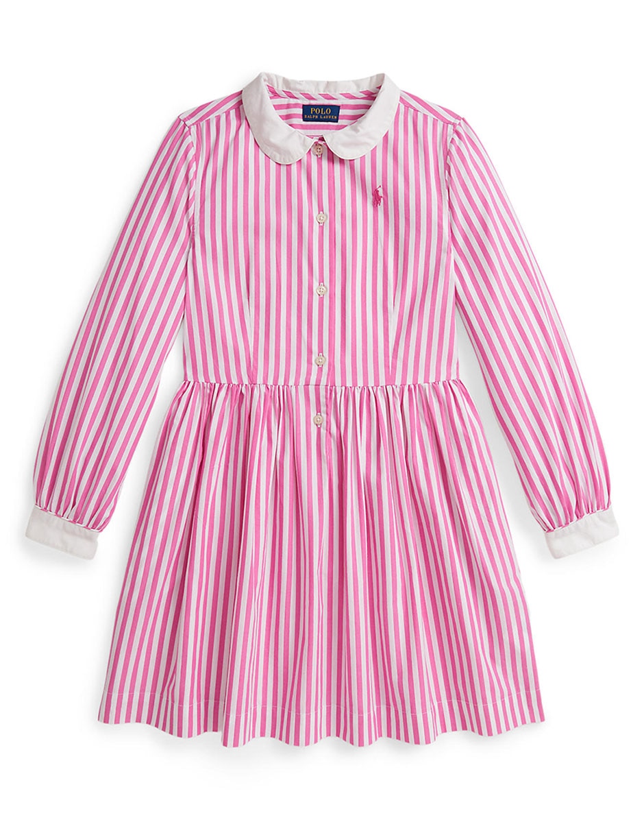 Vestido Polo manga regular para niña