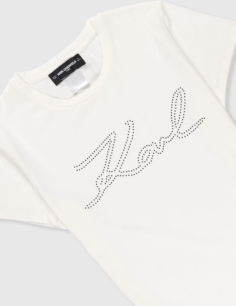 Playera manga corta para niña
