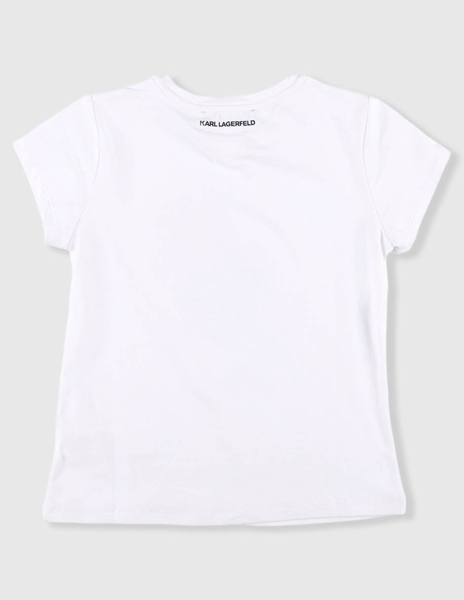 Playera manga regular para niña