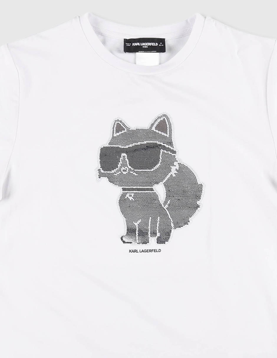 Playera manga regular para niña