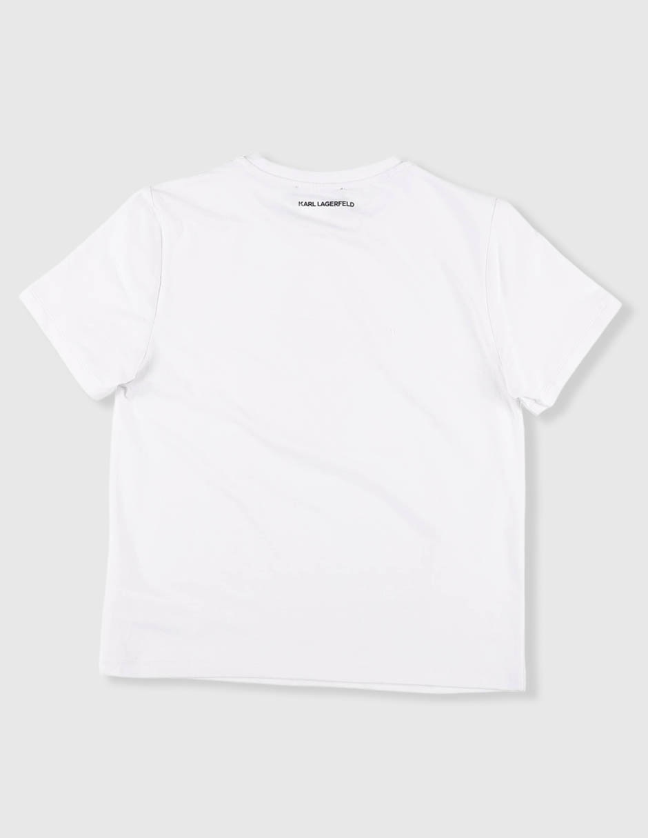 Playera manga regular para niña