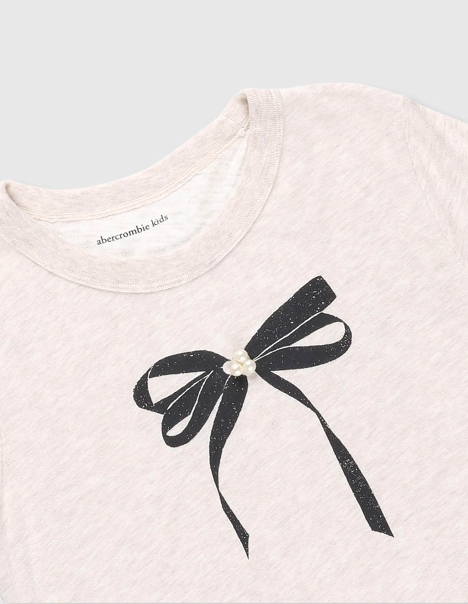 Playera manga corta para niña