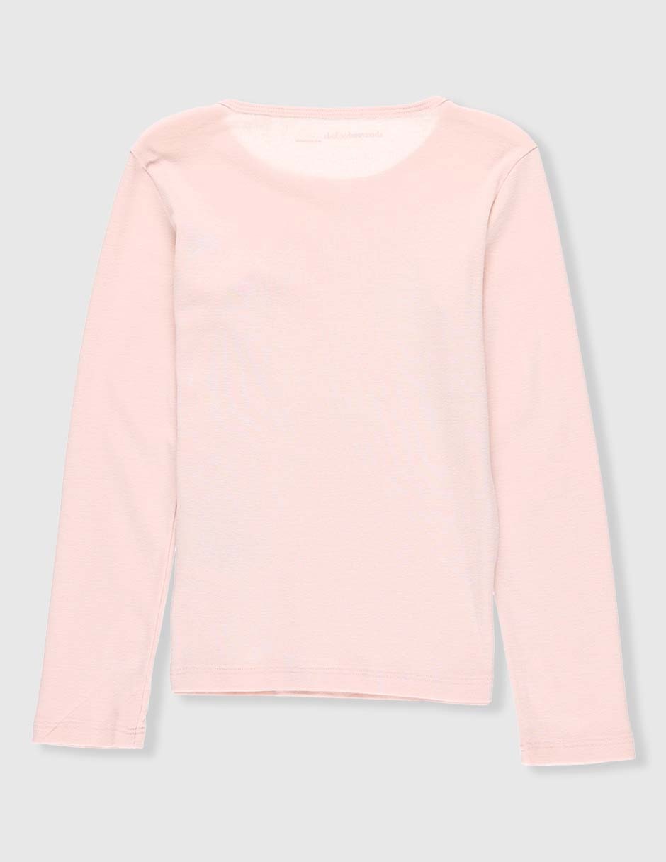 Playera manga larga para niña