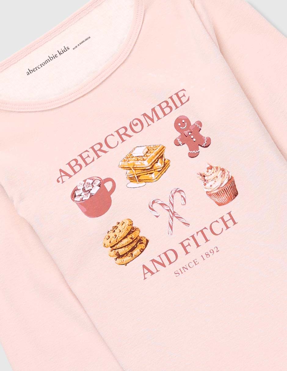 Playera manga larga para niña