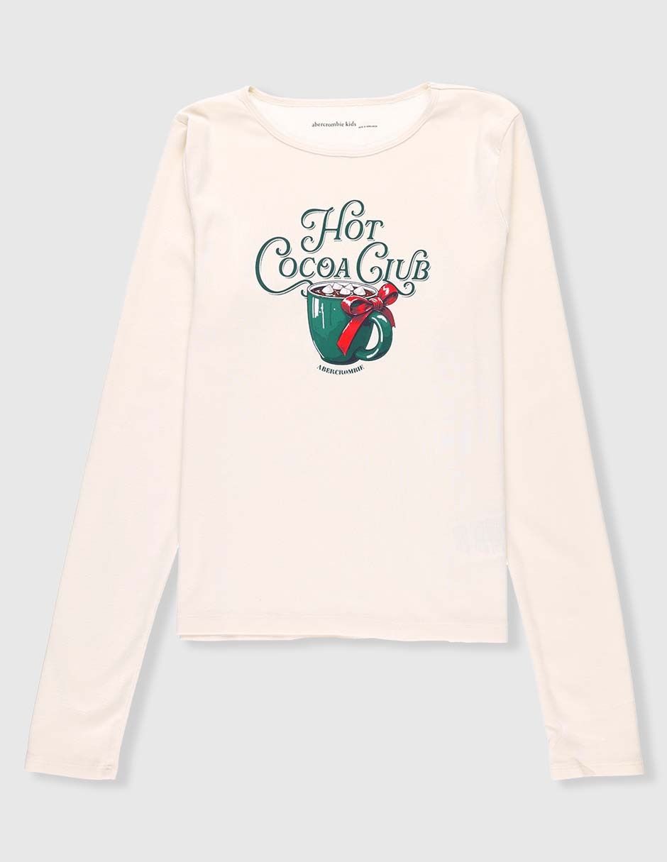 Playera manga larga para niña Playera manga larga para niña