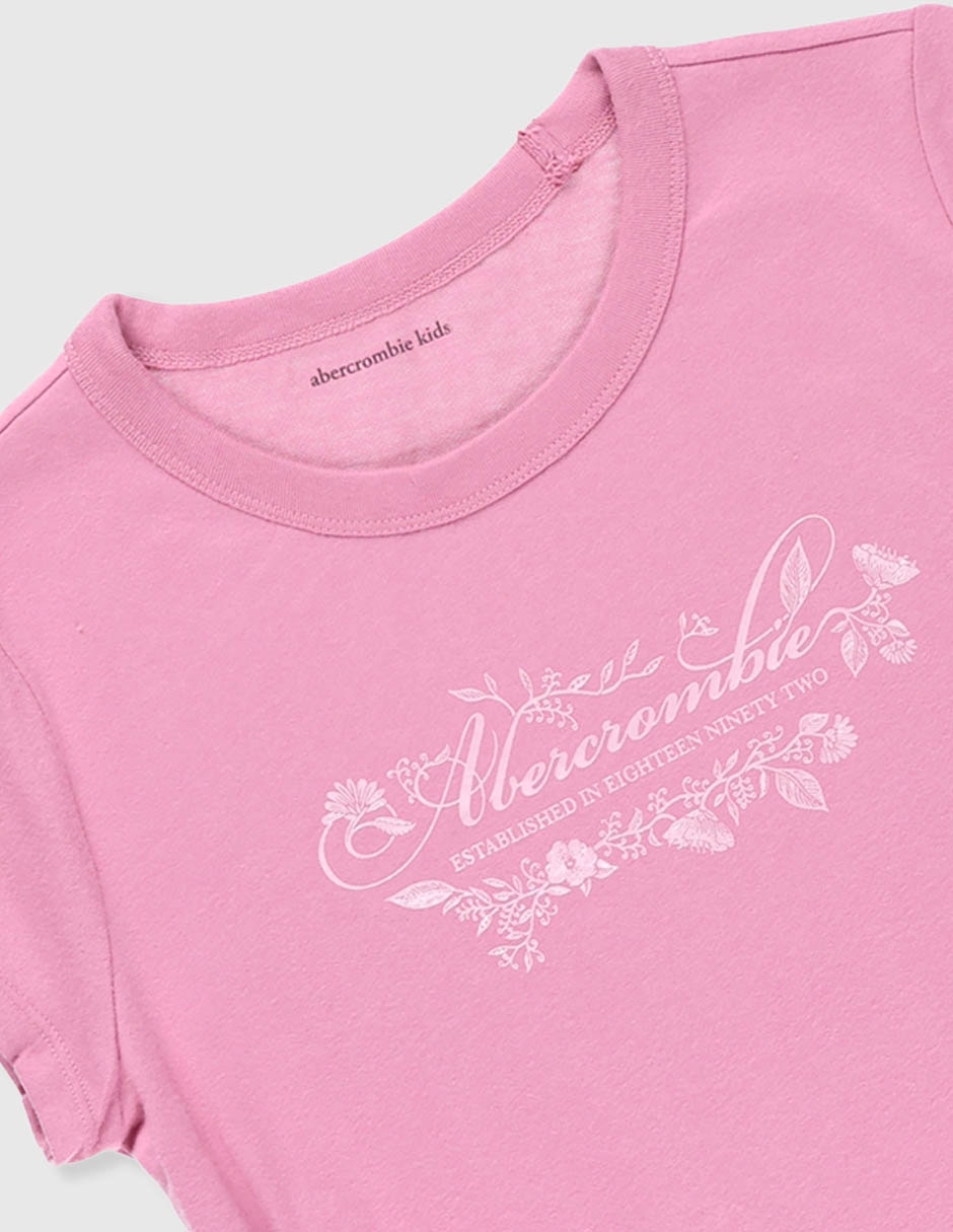 Playera manga corta para niña