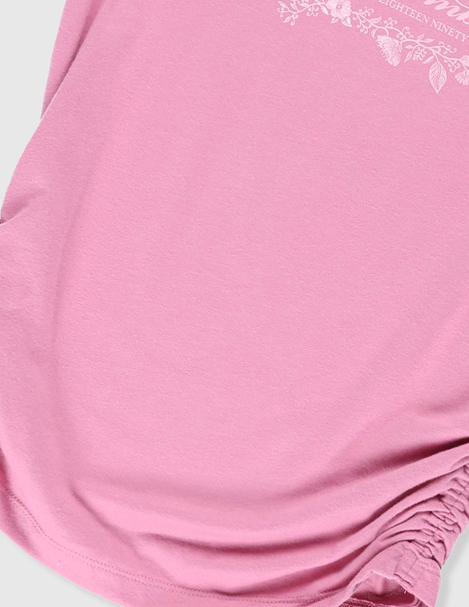 Playera manga corta para niña