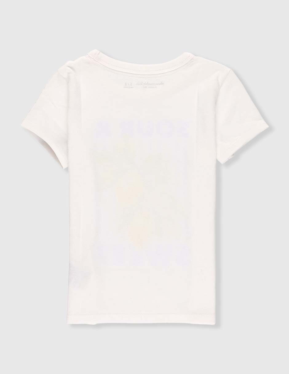 Playera manga corta para niña