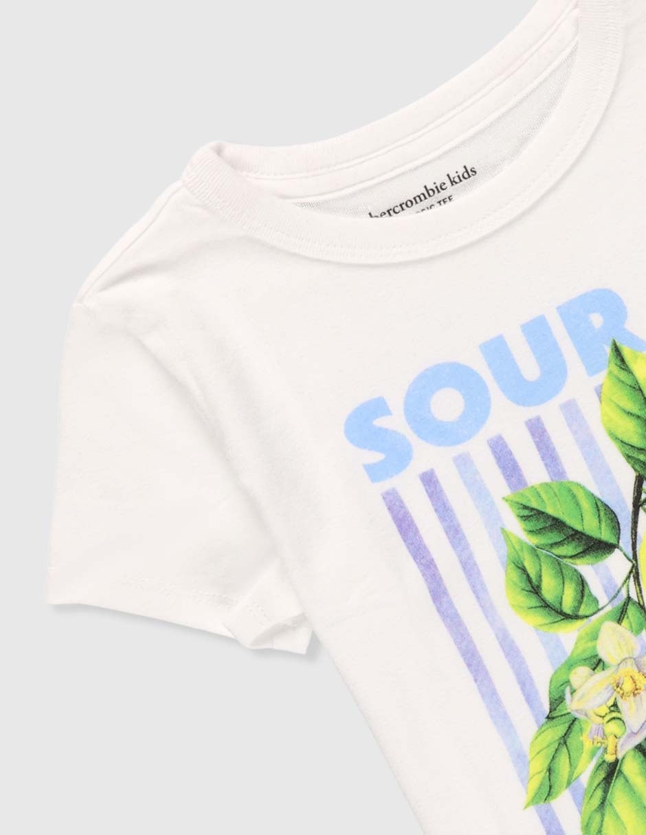 Playera manga corta para niña