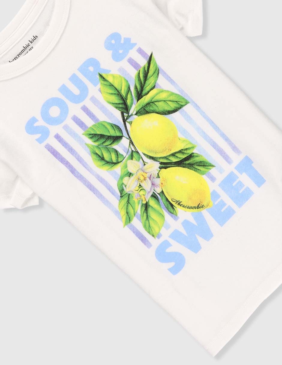 Playera manga corta para niña