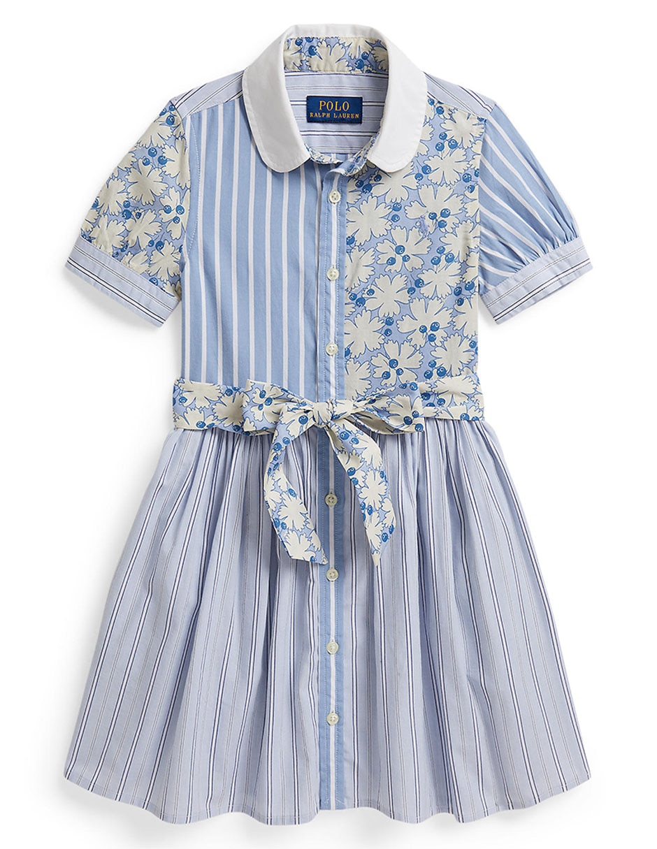 Vestido Polo manga globo para niña