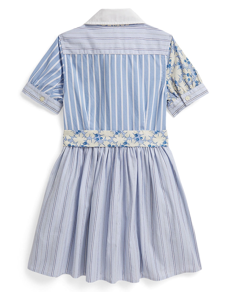 Vestido Polo manga globo para niña