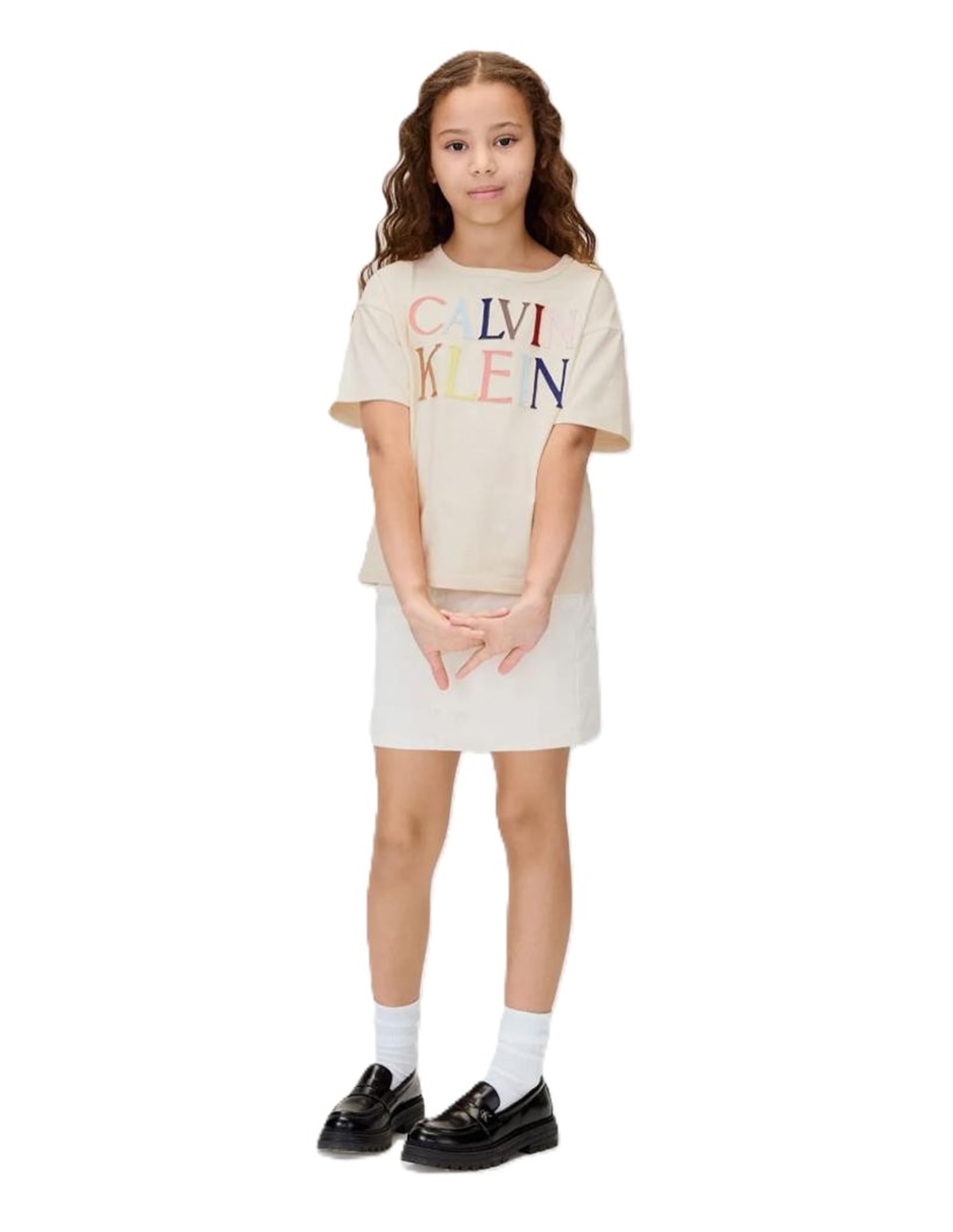 Playera manga corta para niña