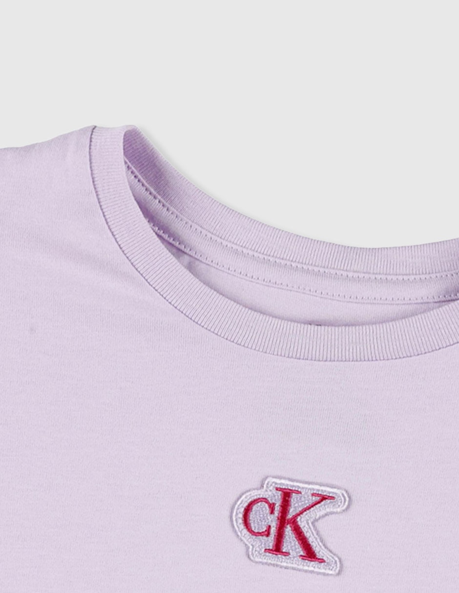 Playera Ck Jeans Girls manga corta para niña