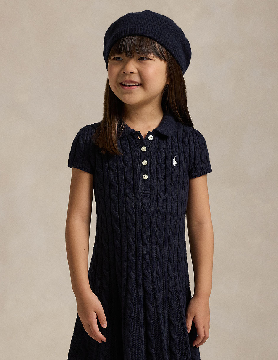 Vestido polo corta para niña