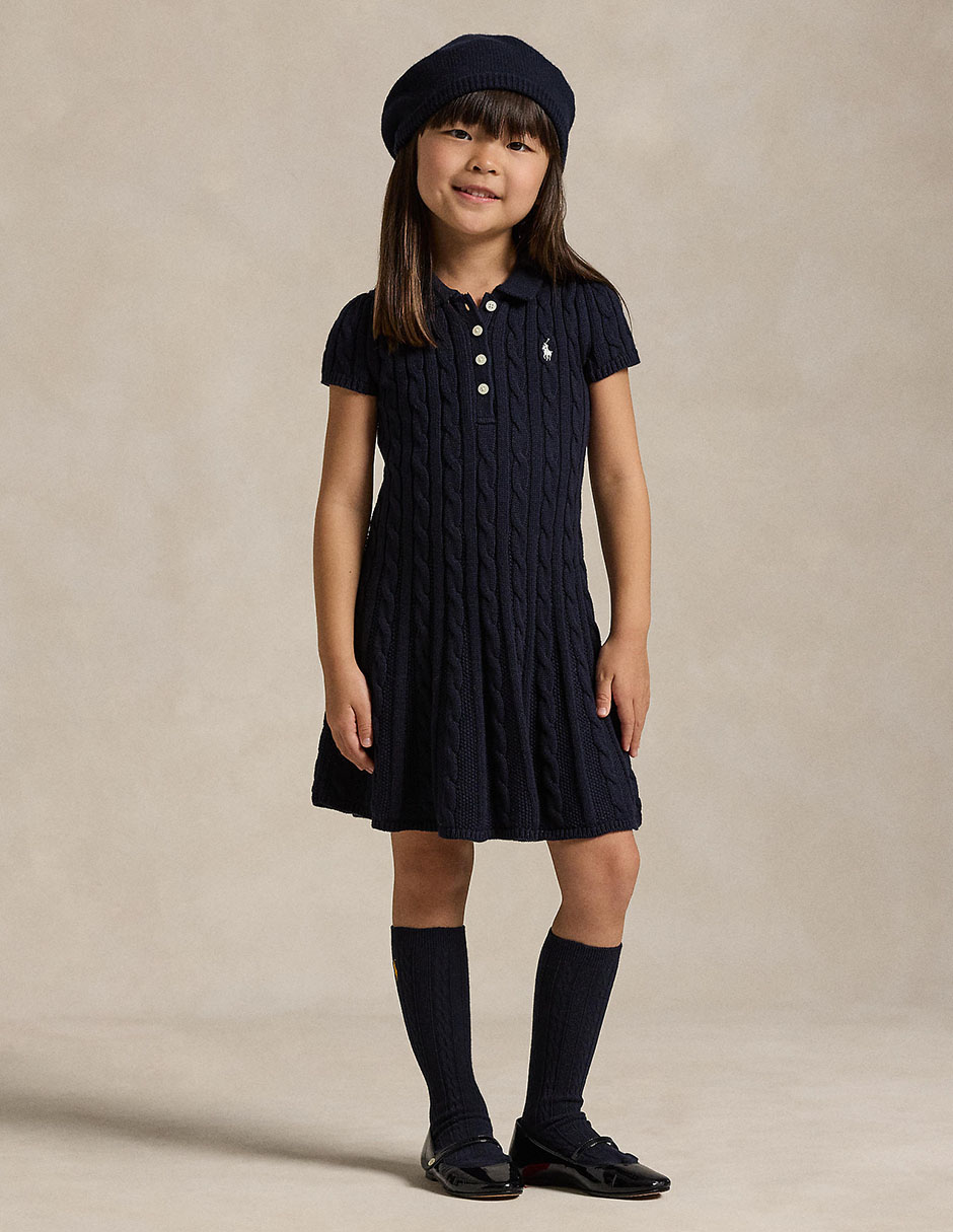 Vestido polo corta para niña 2
