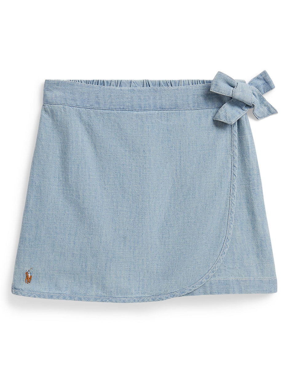 Falda short de algodón para niña