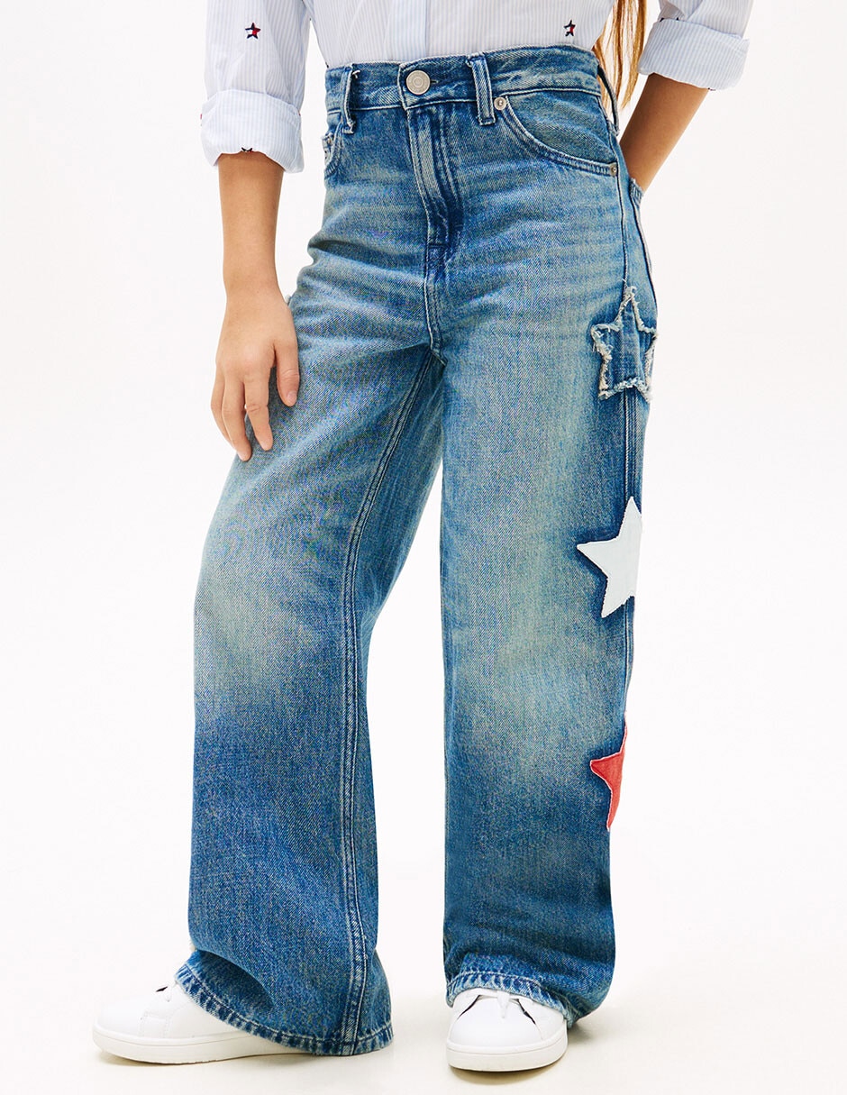 Jeans straight Hilfiger para niña 1