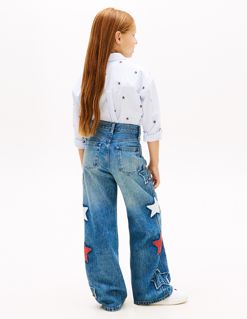 Jeans straight Hilfiger para niña 5