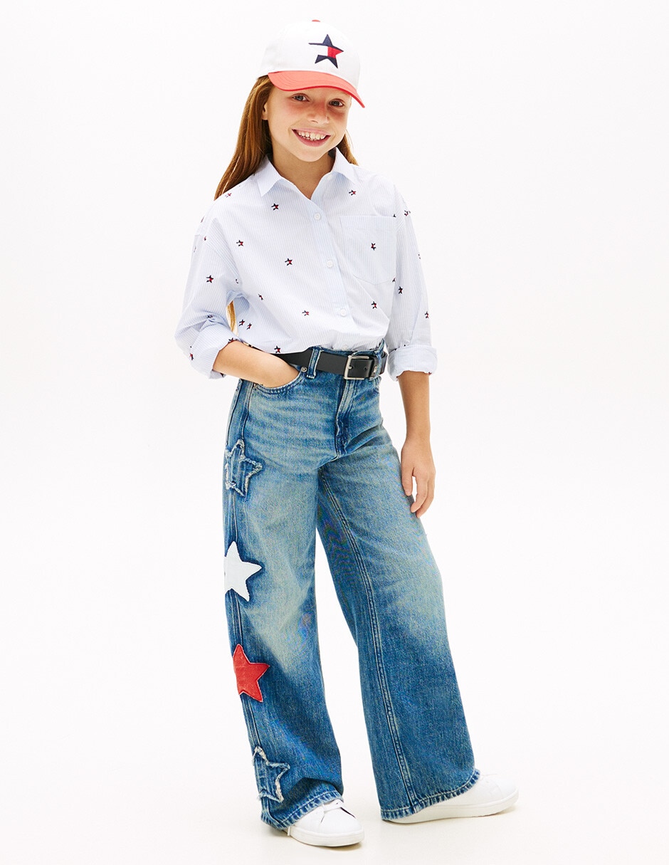 Jeans straight Hilfiger para niña 6