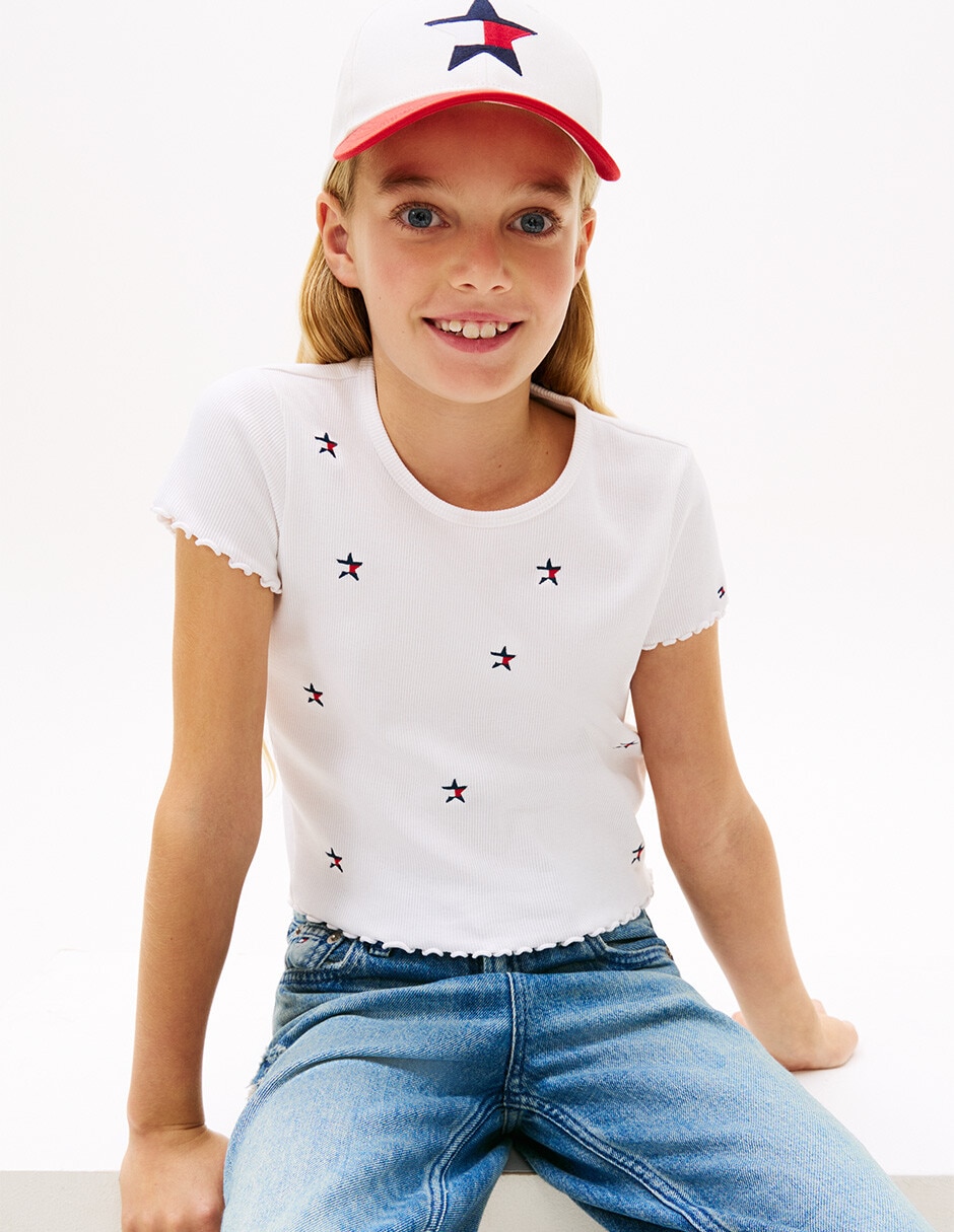 Playera manga corta para niña