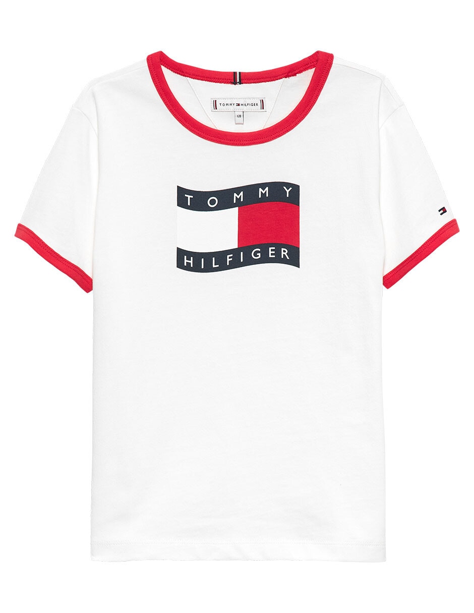 Playera tommy hilfiger manga corta para niña