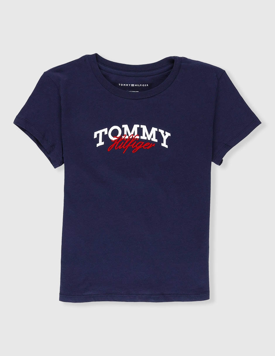 Playera Tommy manga corta para niña