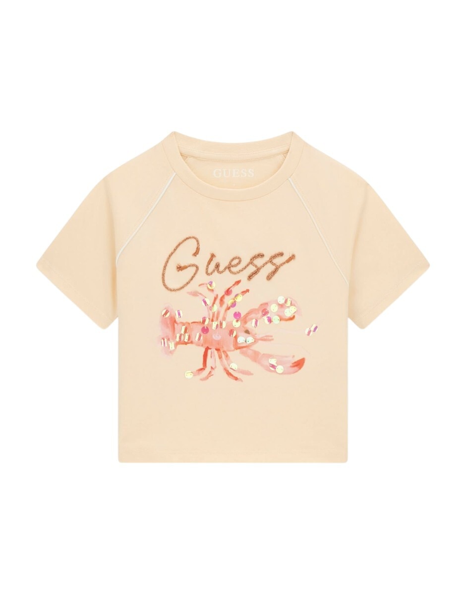 Playera Guess manga corta para niña