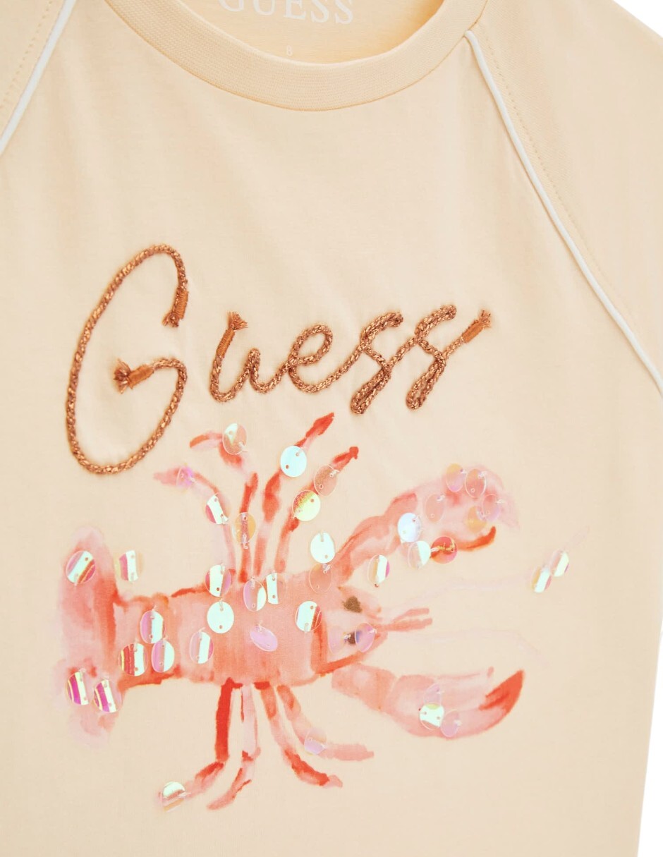 Playera Guess manga corta para niña